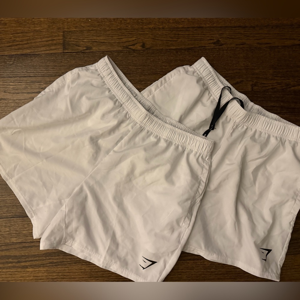 Gym shark White Athletic Shorts - Picture 1 of 3